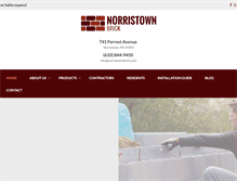 Tablet Screenshot of norristownbrick.com